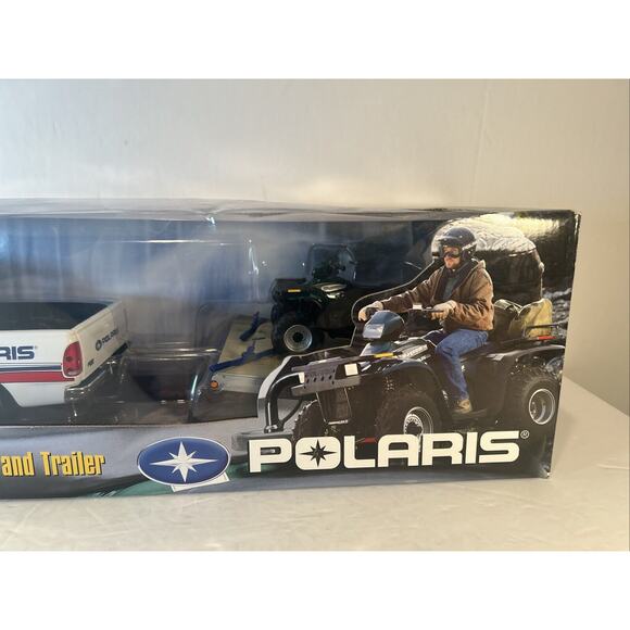 ERTL Polaris Magnum 500 ATV Ford Pickup & Trailer 1:18 Scale – NIB - Picture 3 of 9